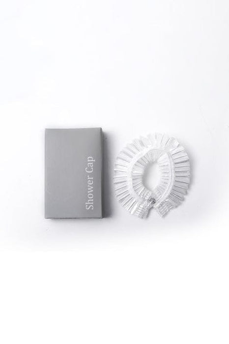 Women’s Shower Cap, Elastic & Waterproof, Protected Hairs Shower Cap, (White)