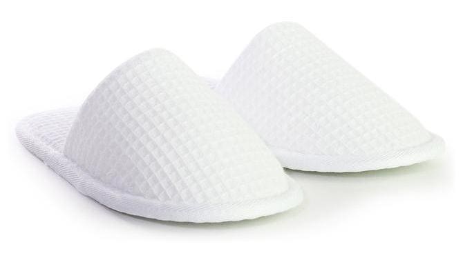 Kids Closed Toe Waffle Slippers, Non-Slip Sole, Comfort & Breathable