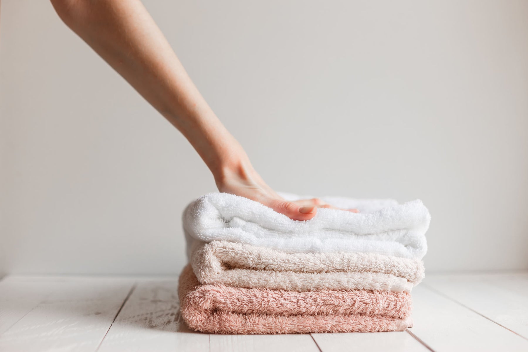 soft and colorful towels