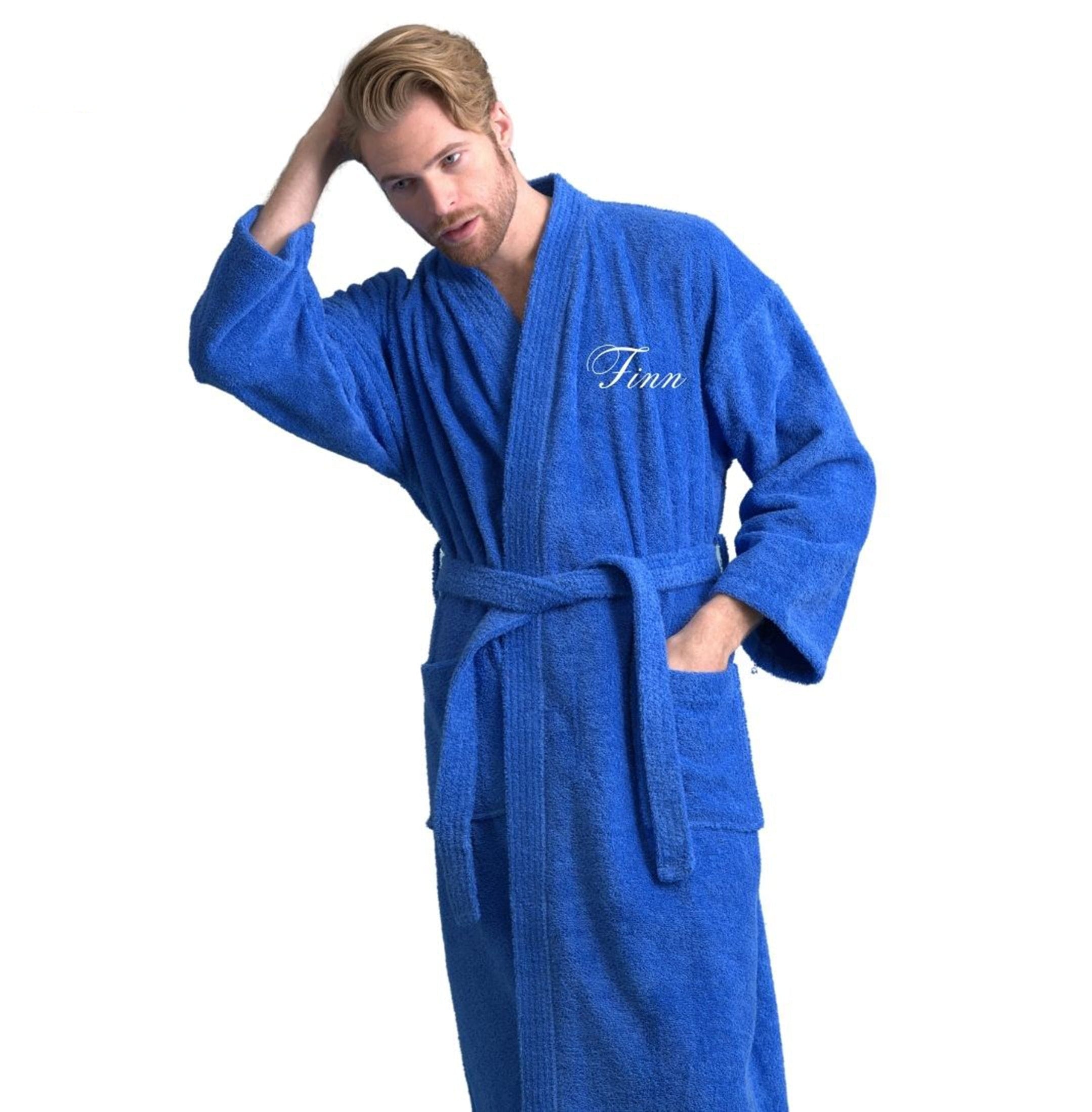 Royal Blue Bathrobe - Cotton Robes | RobesNmore