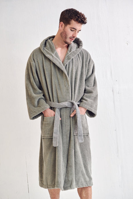 Men's Hooded Bathrobe - Men's Robe With Hood | RobesNmore
