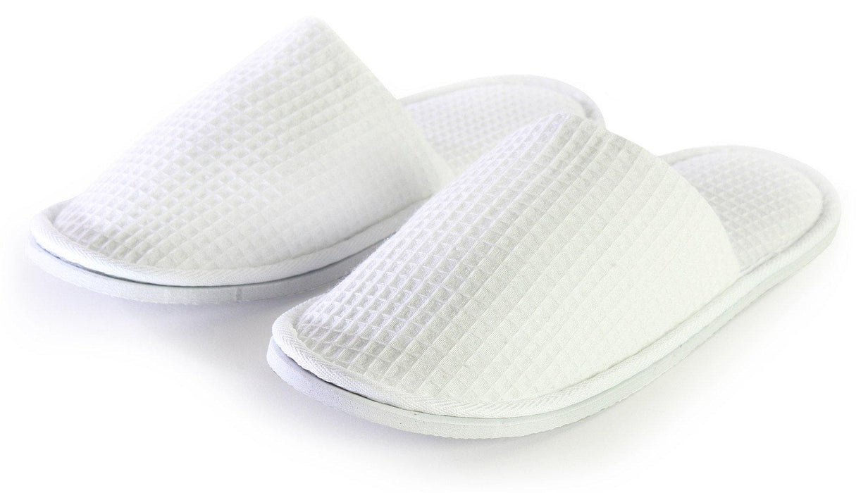 Adult Closed Toe Waffle Slippers