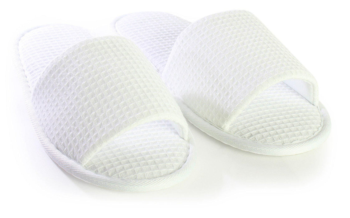 Adult Open Toe Waffle Slippers