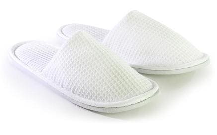 Adult Closed Toe Waffle Slippers