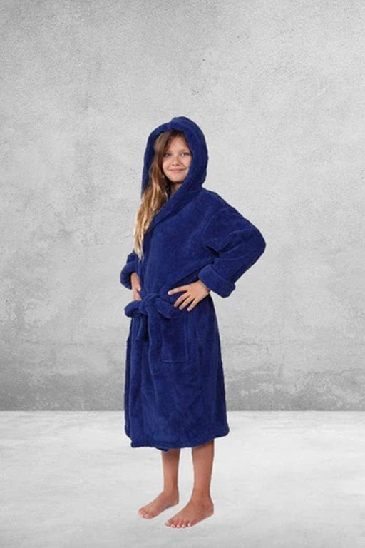Fluffy Robe With Hood - Kid's Bathrobe | RobesNmore