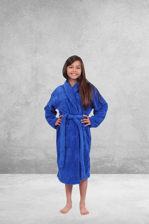 Kid's Royal Blue Bathrobe - Blue Robe | RobesNmore