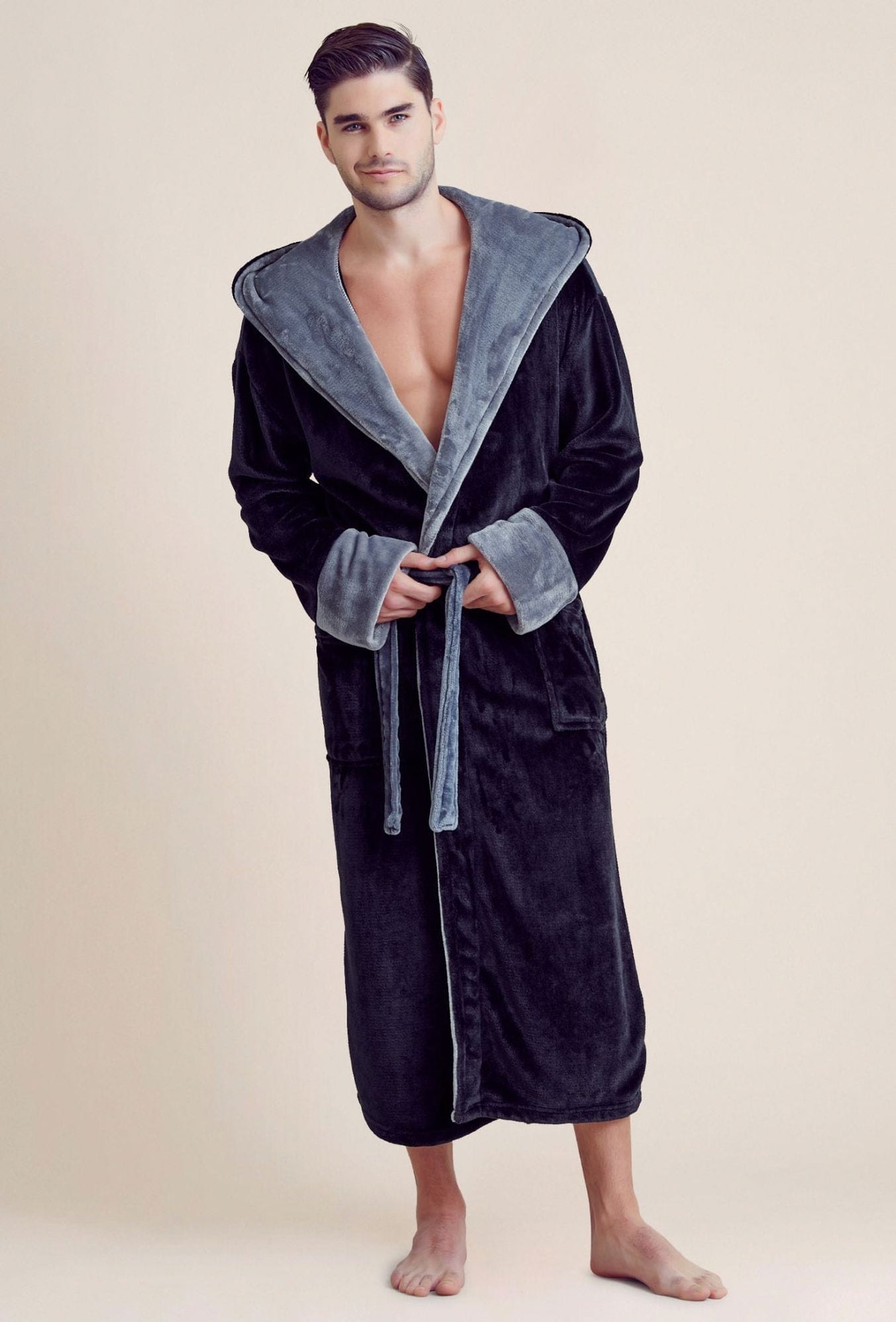 Interesting Robe Man Luxury Men S Plush Robe at Daniel Mcbryde blog