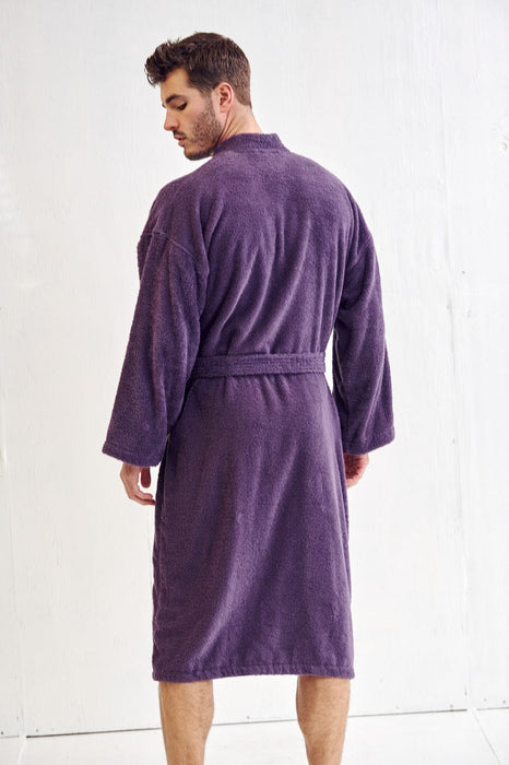Kimono Style Bathrobe - Lavender Bathrobe | RobesNmore
