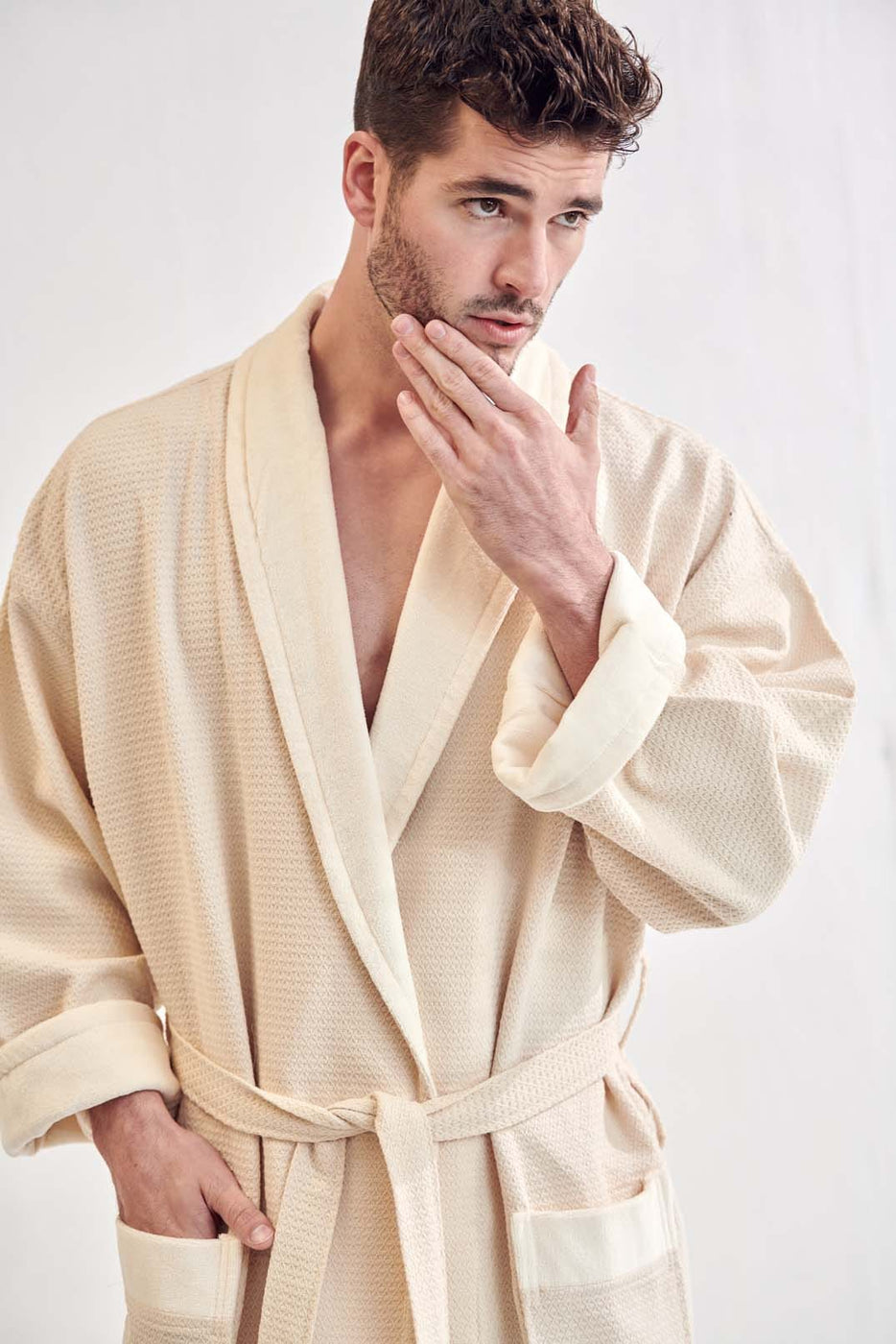 Waffle Robe Men's Men's Waffle Bathrobe RobesNmore