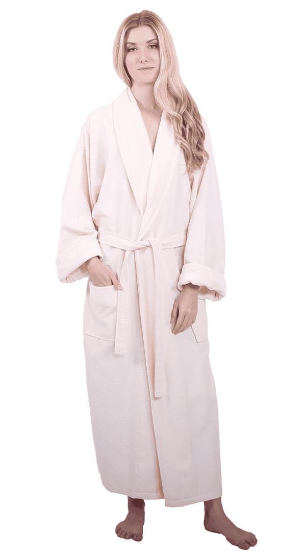 Women's Waffle Bathrobe, Velour Shawl, 100 Cotton, Wholesale Bathrobes