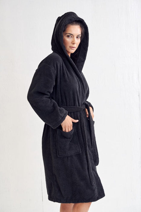 Women's Black Bathrobe - Bathrobe For Women | RobesNmore