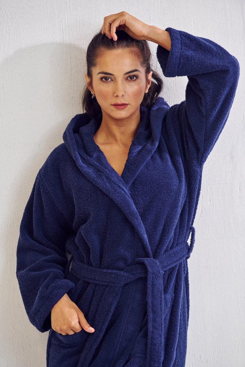Navy Blue Robe Bathrobe For Women RobesNmore