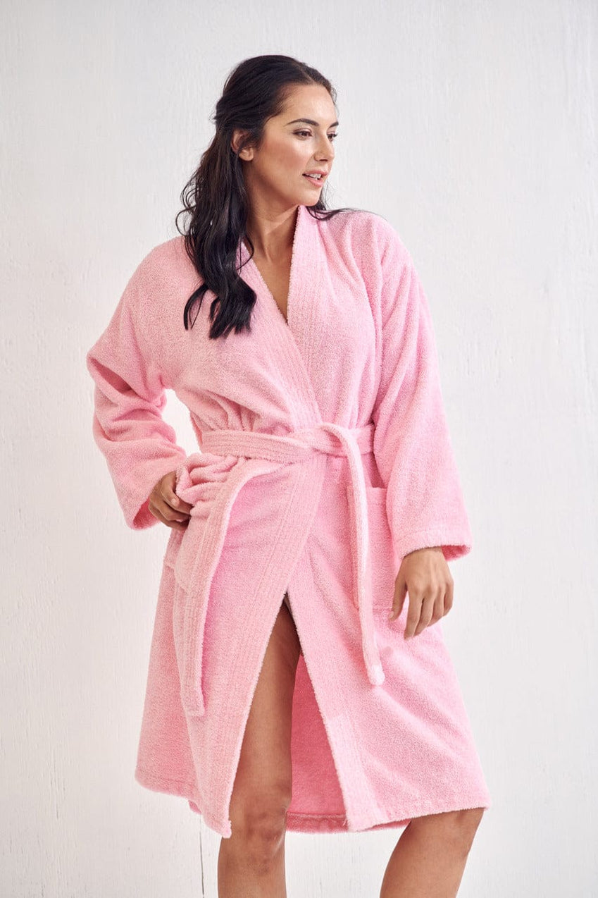 Pink Terry Cloth Robe Pink Robe RobesNmore