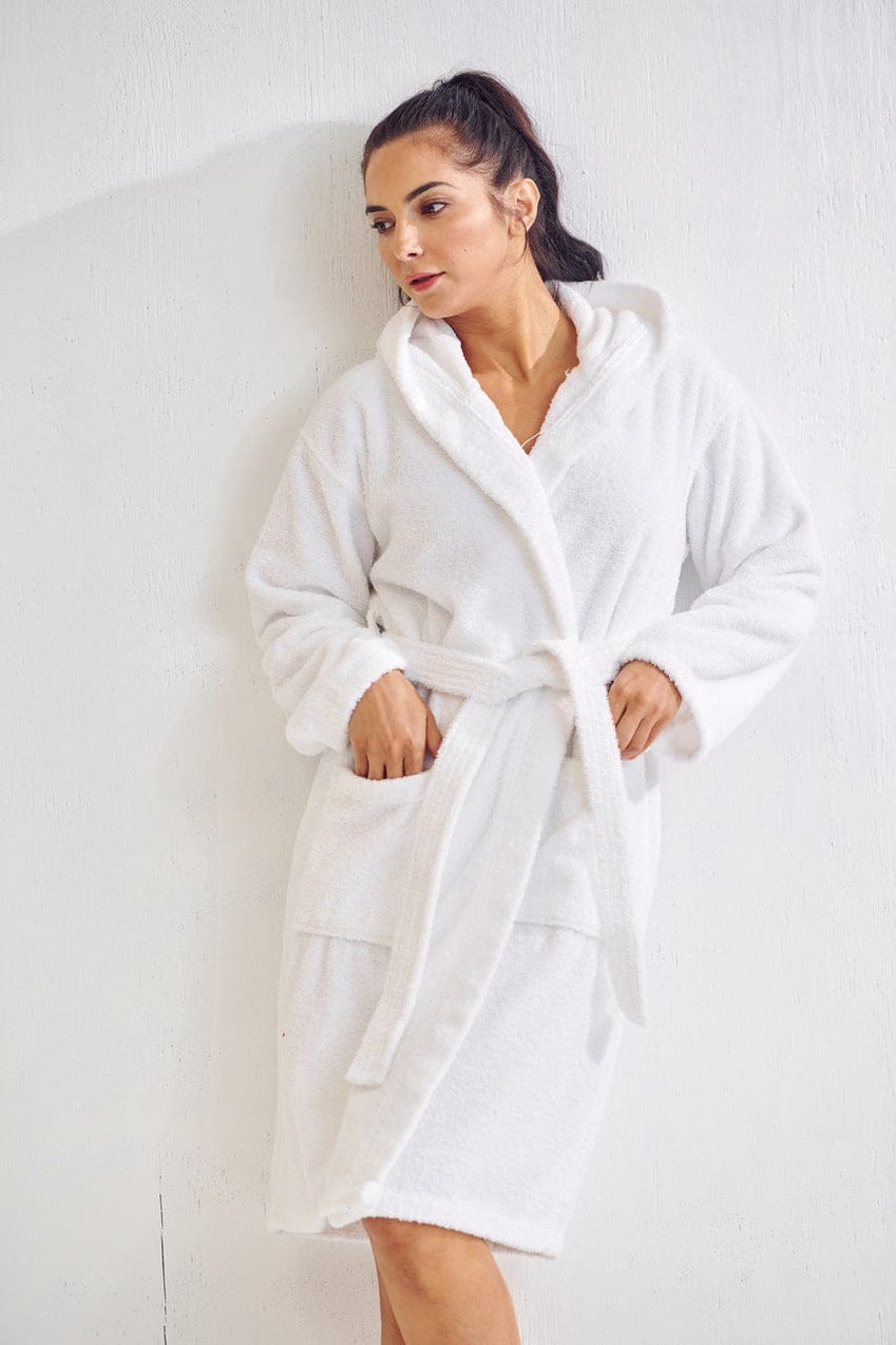 White Cotton Robes Bathrobes For Women RobesNmore