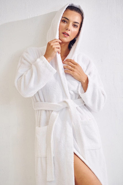 White Cotton Robes - Bathrobes For Women | RobesNmore